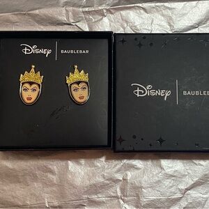 BaubleBar Disney Evil Queen Earrings - Gold and Black